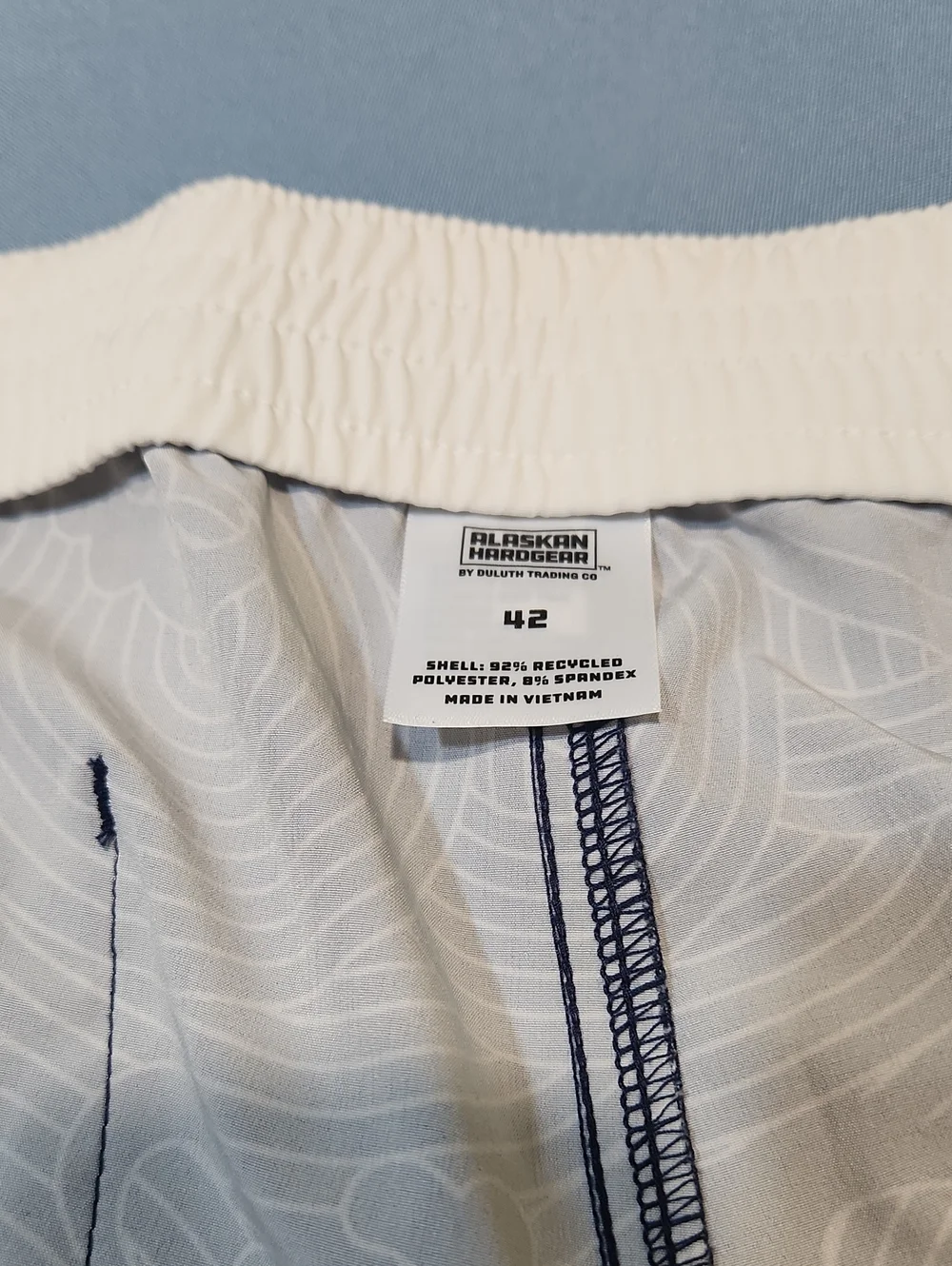Duluth Trading Alaskan Hardgear Board Shorts In Navy. Size 42.