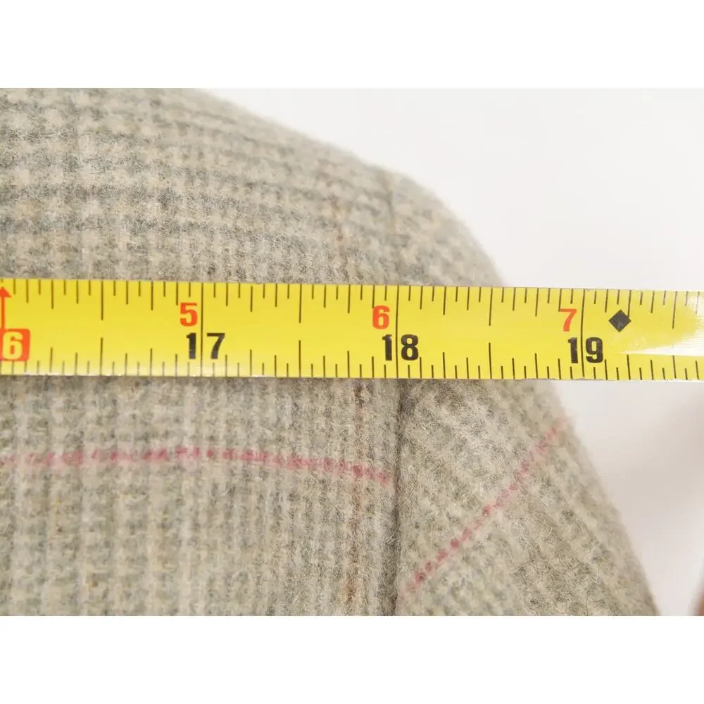Vtg Hart Schaffner Marxt Men 40S 100% Camel Hair Blazer Plaid Sport Coat Jacket