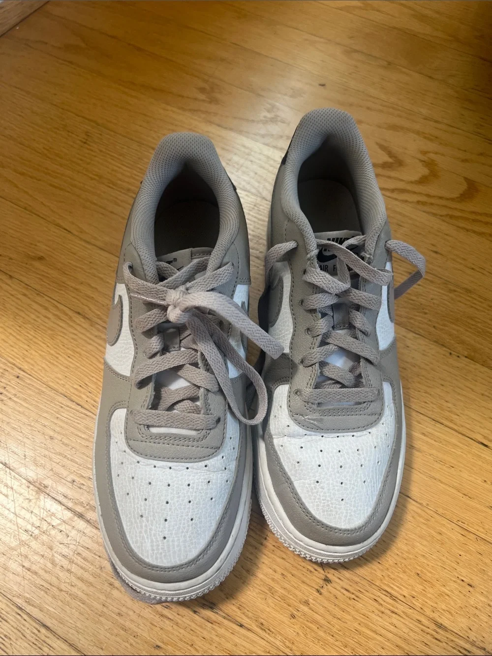 Kids Grey Low-Top Sneakers with Lace-Up Comfort