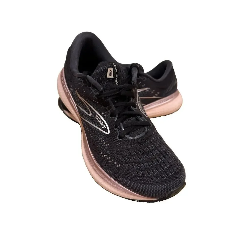 Brooks Glycerin 19 Women’s Running Shoes Size 9 Black Pink