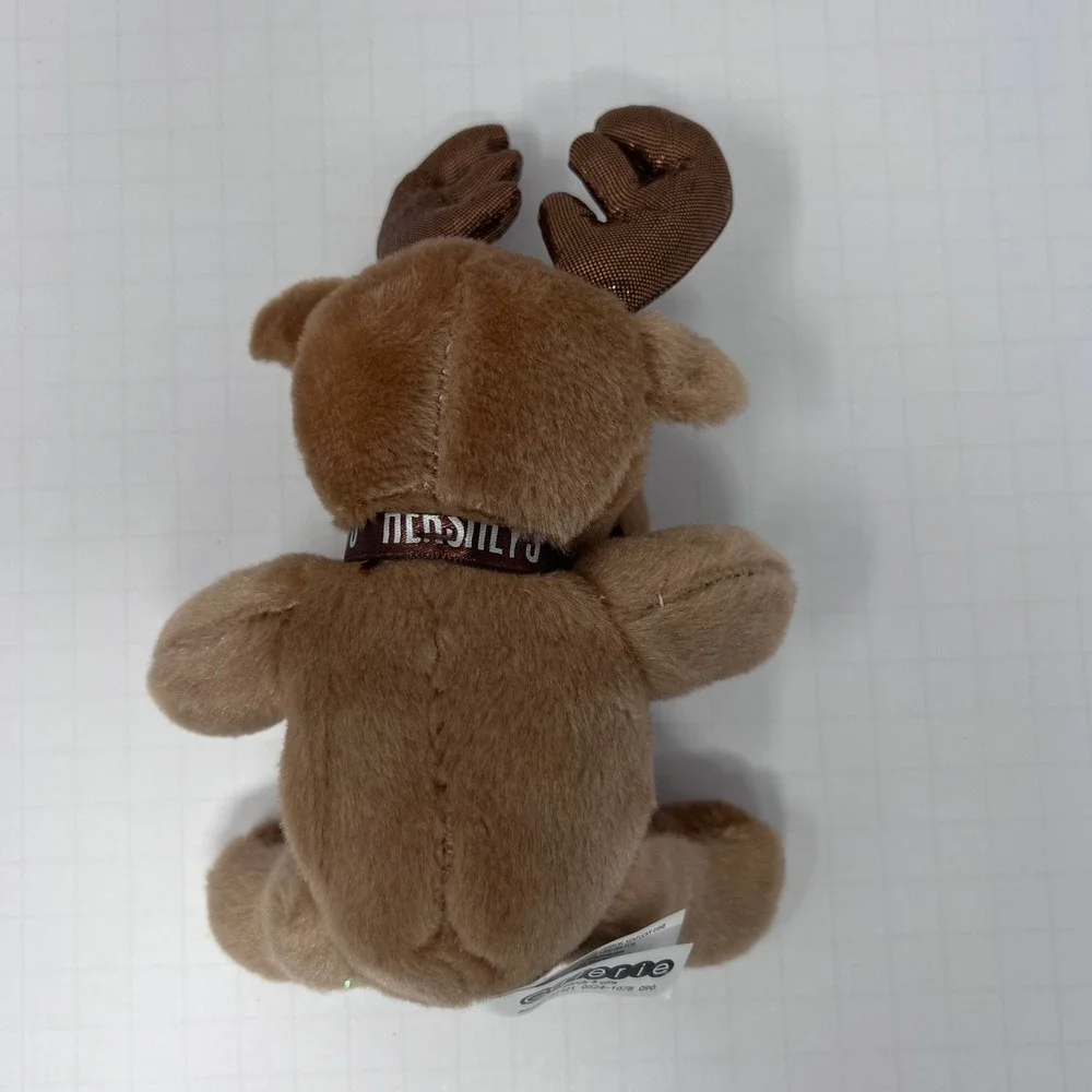 Galerie Hershey Reindeer 5 inch Brown Gold Metallic‎ Antlers Christmas Plush