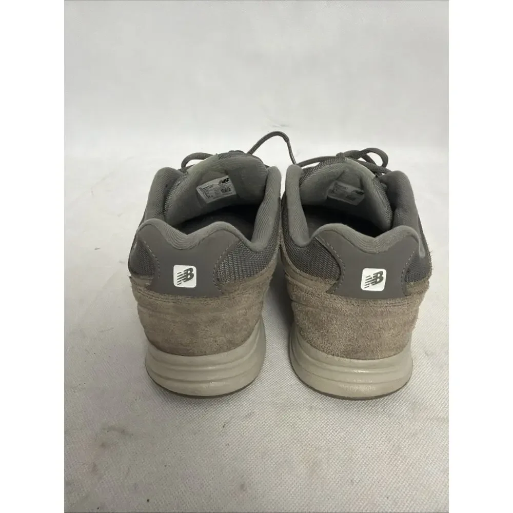 New Balance 877 Walking Shoes Men's 9.5 D Grey Suede Mesh Upper MW877GT