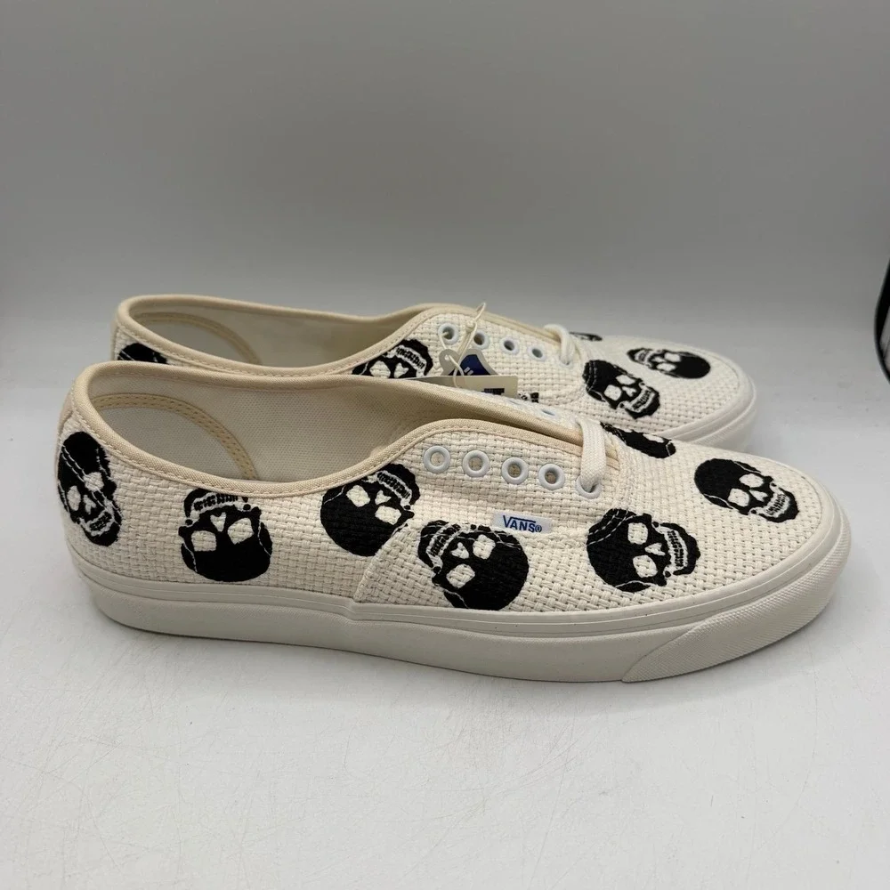 VANS Anaheim Factory Authentic 44 DX Needlepoint Skulls Shoes Mens 11.5 Women 13