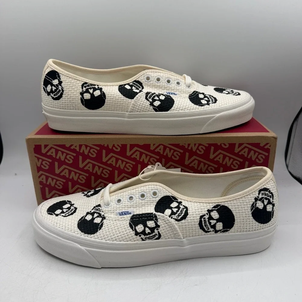 VANS Anaheim Factory Authentic 44 DX Needlepoint Skulls Shoes Mens 11.5 Women 13