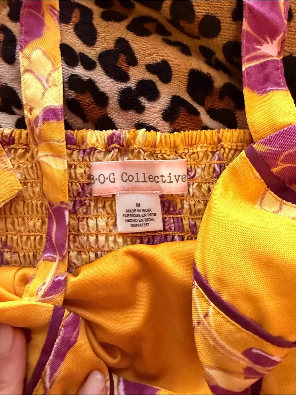 Yellow & Purple Floral Crop Top and Skirt Set