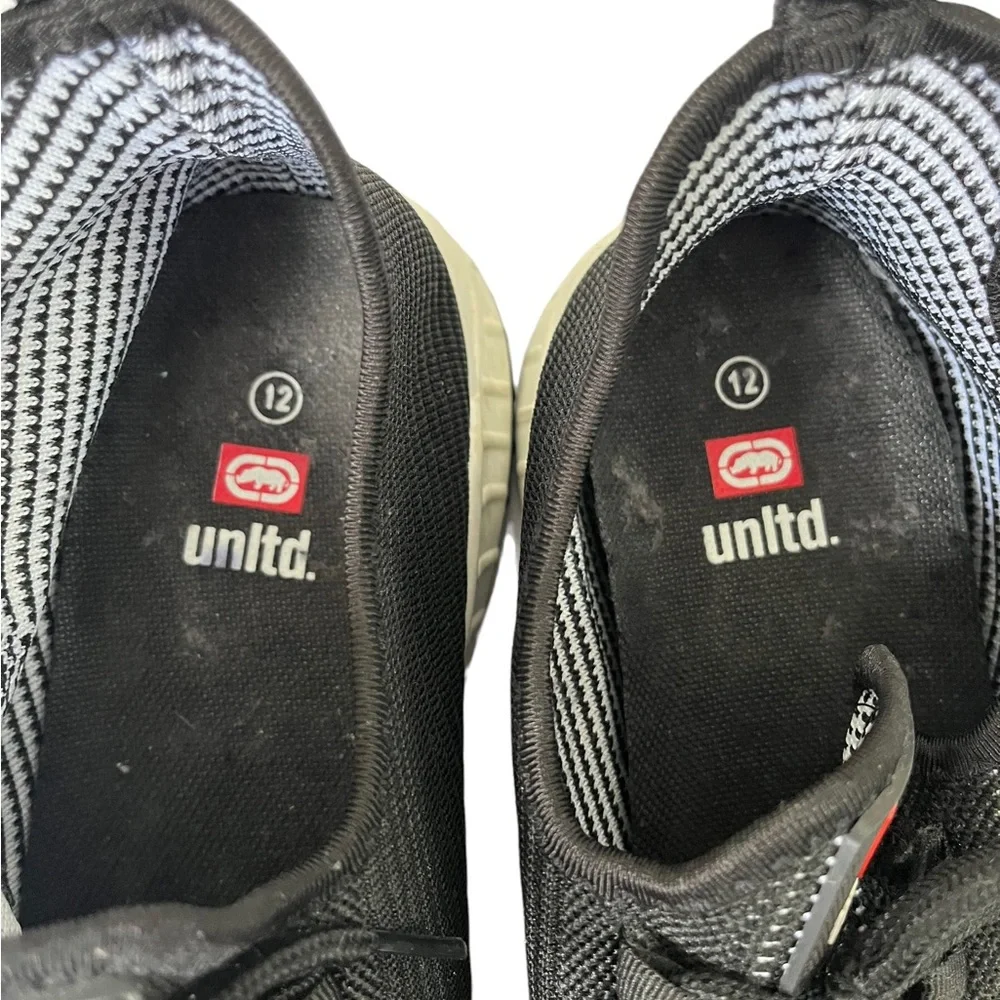 Ecko Unlimited Unltd Elliot Fashion Sneakers Mens Size 12 Black & White Colorway