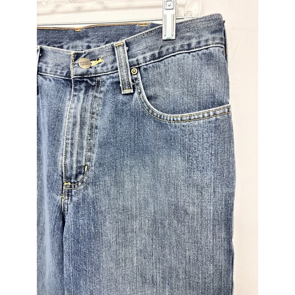 Carhartt Men's Sturdy Relaxed Fit Medium Blue Jeans Denim 32x32 Work Casual