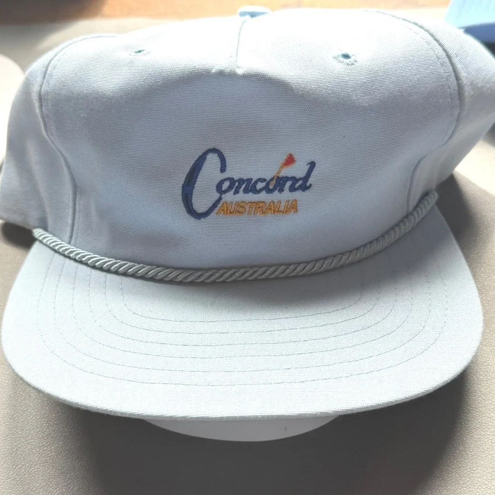 NWT Vintage Concord Australia Rope Hat‎ Texace Made in USA Leather Strapback