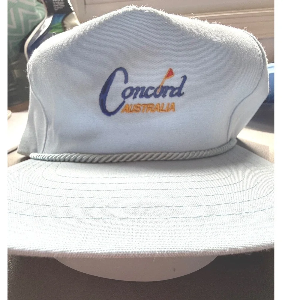 NWT Vintage Concord Australia Rope Hat‎ Texace Made in USA Leather Strapback