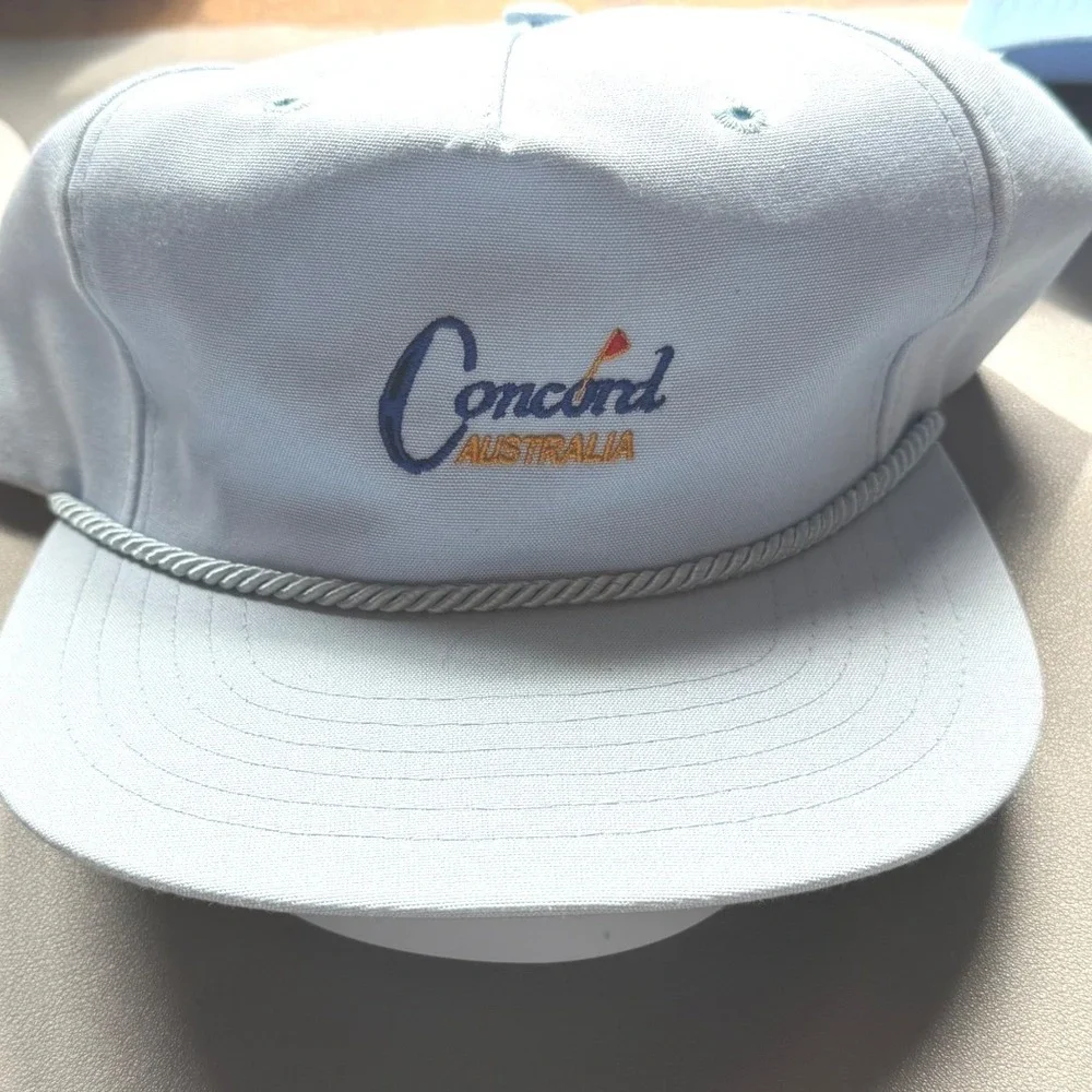 NWT Vintage Concord Australia Rope Hat‎ Texace Made in USA Leather Strapback