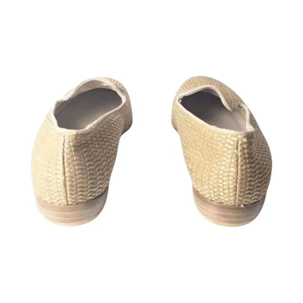 EVAN PICONE Straw Woven Loafers Size 7.5