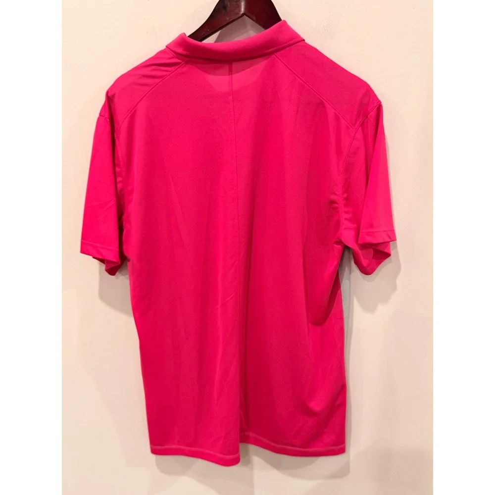 Nike Dri-FIT Golf Polo Shirt Men's Medium NWOT Pink Gray Colorblock DH0845-621