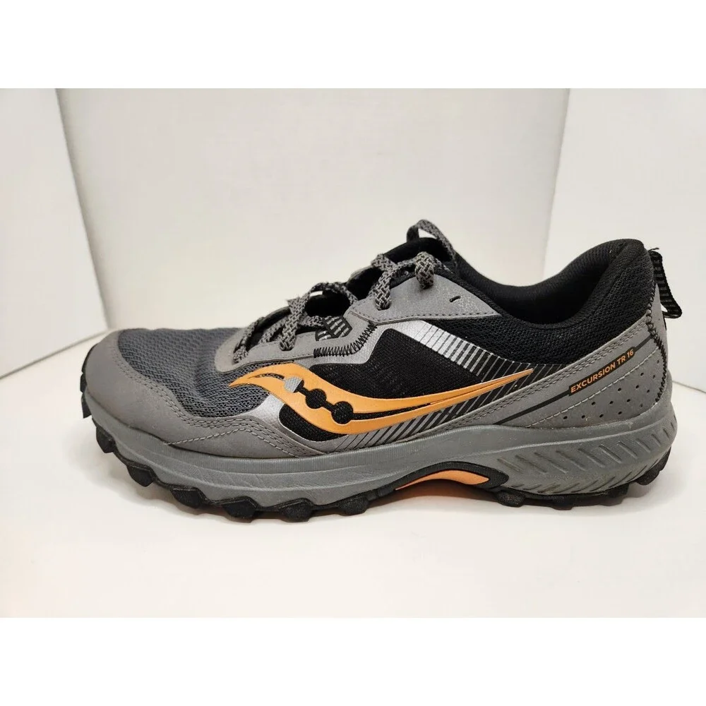 Saucony Excursion TR 16 Men's Size 10 Gray‎ Trail Running Shoes Outdoors Hiking