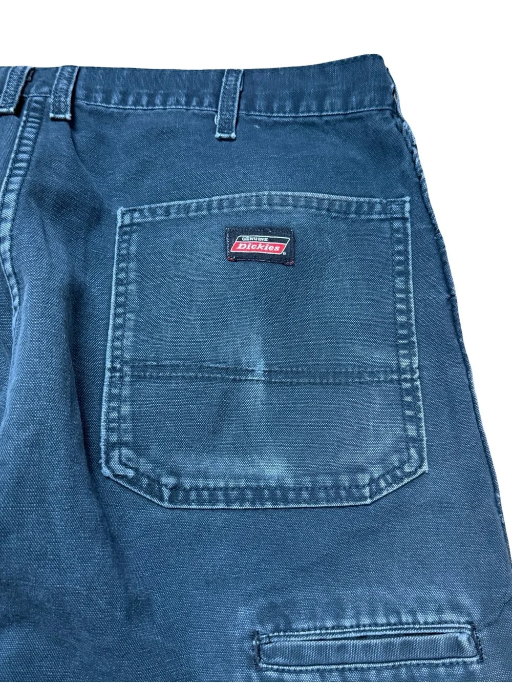 Vintage 2000s Dickies Workwear Faded Carpenter Style Black Pants Size 36x30