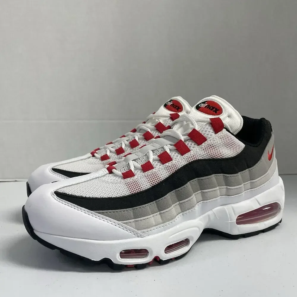 Nike Air Max 95 OG Comet Red 2026 IB7862 100 Size 8 Men White Black Chunky Retro
