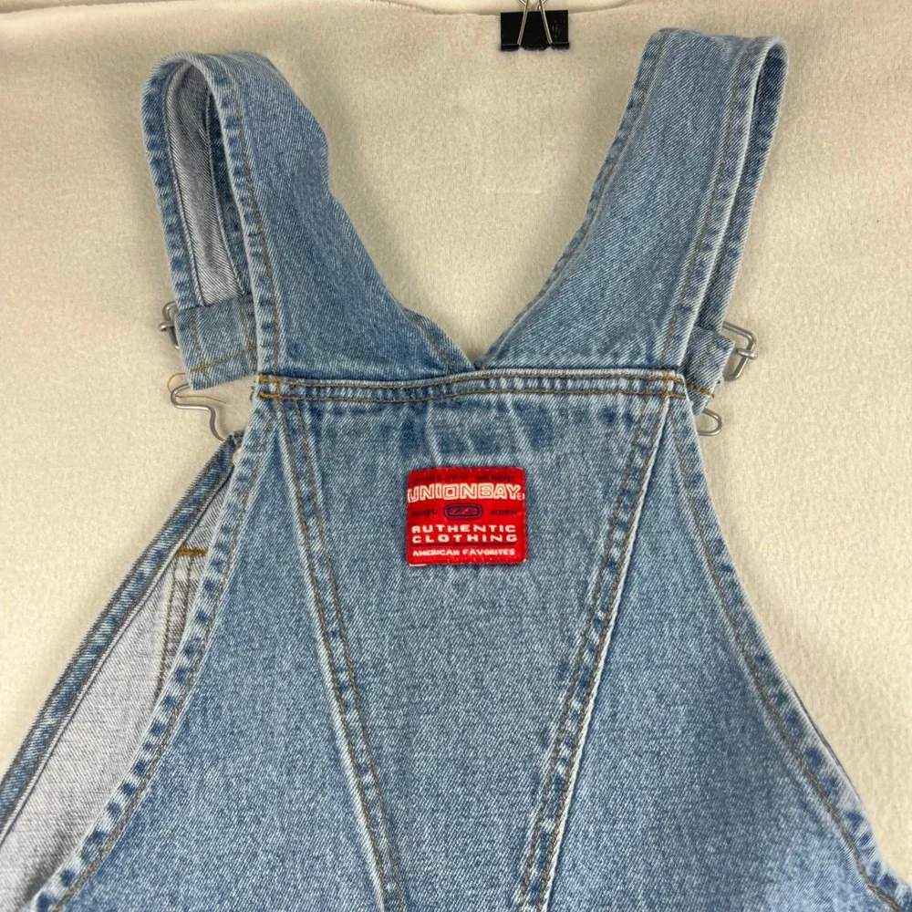 Vintage Unionbay Denim Overalls Mens Small Light Wash 90s Bib‎ Workwear