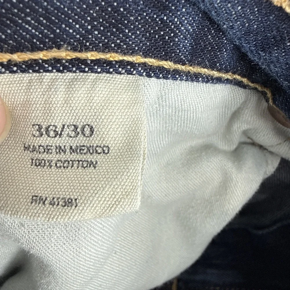 Polo Ralph Lauren Authentic Dungarees Denim Jeans Size 36/30 Workwear Dark Wash