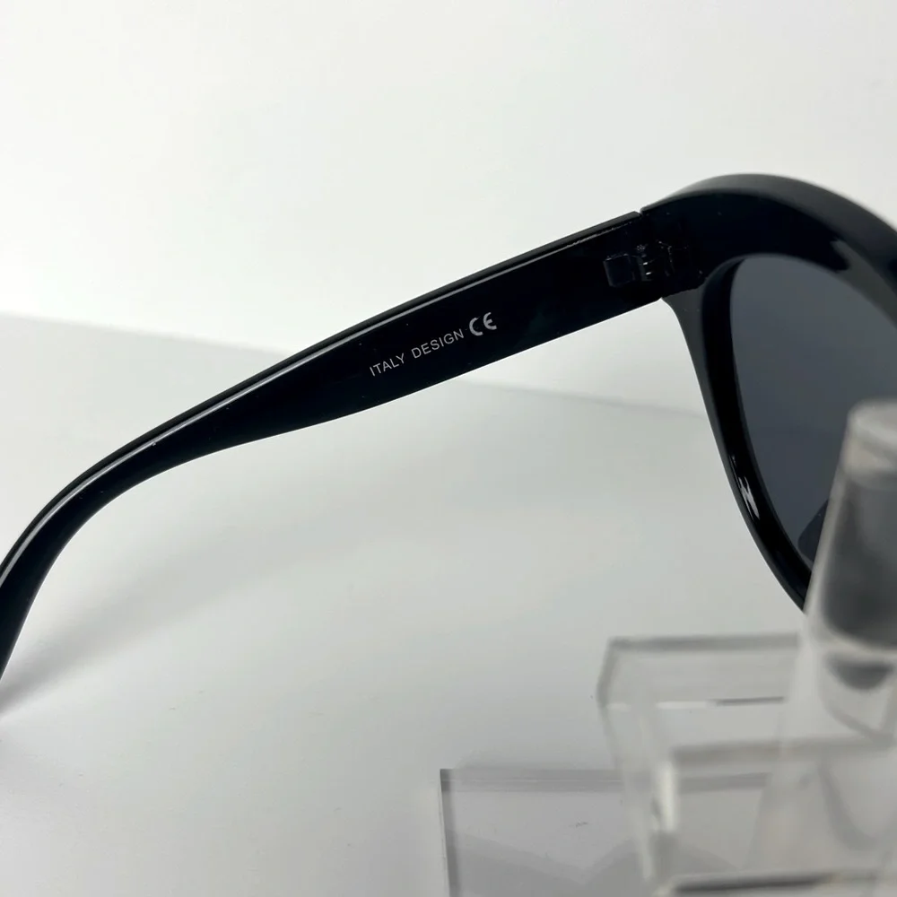 Sunglasses Women's Black Polarized Oversized Cat Eye Shades NEW