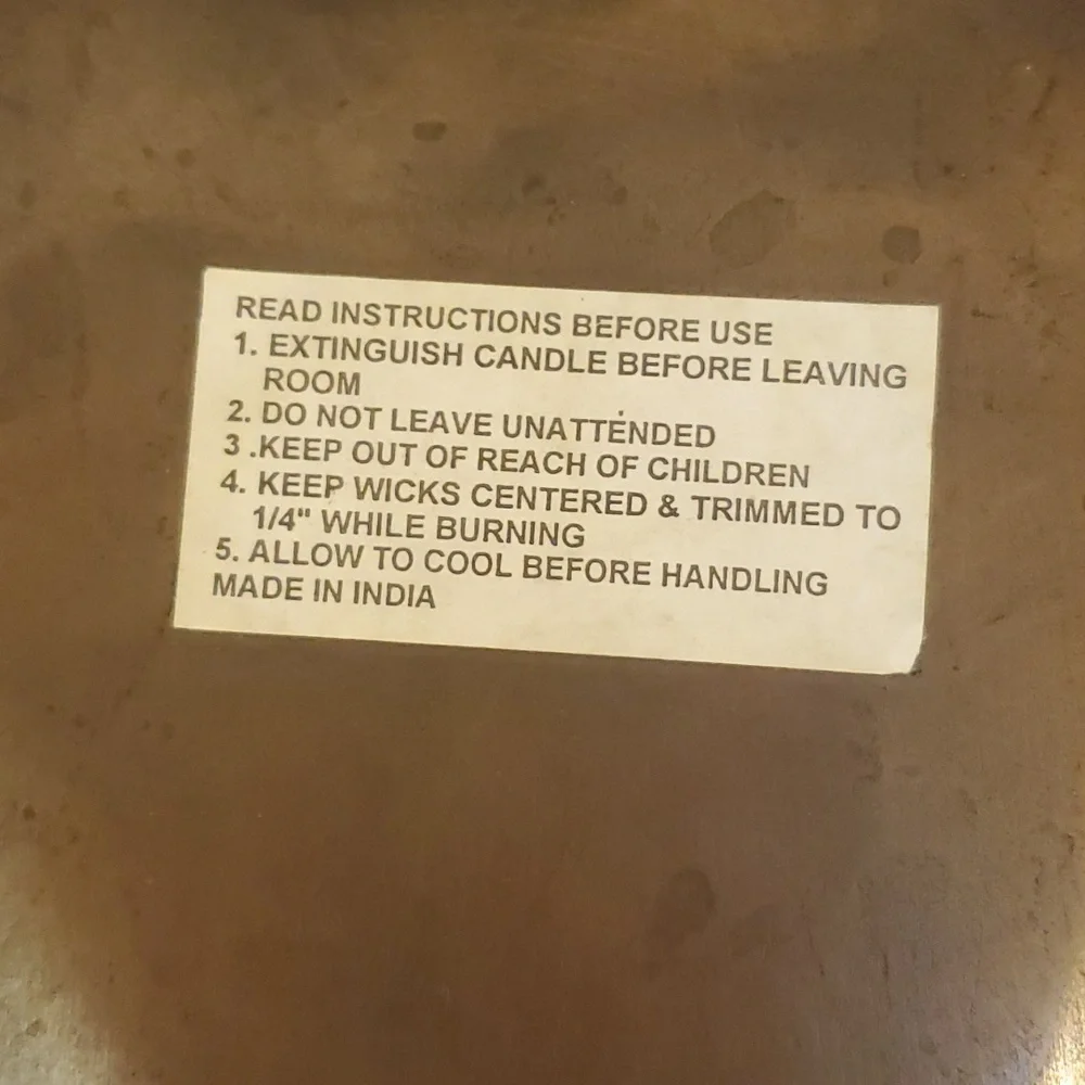Metal Leaf Candle Holder / Tray