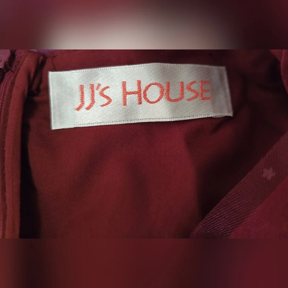 NWT JJs House Womens Sparkle Star Red Special Occasion Cocktail Dress Small