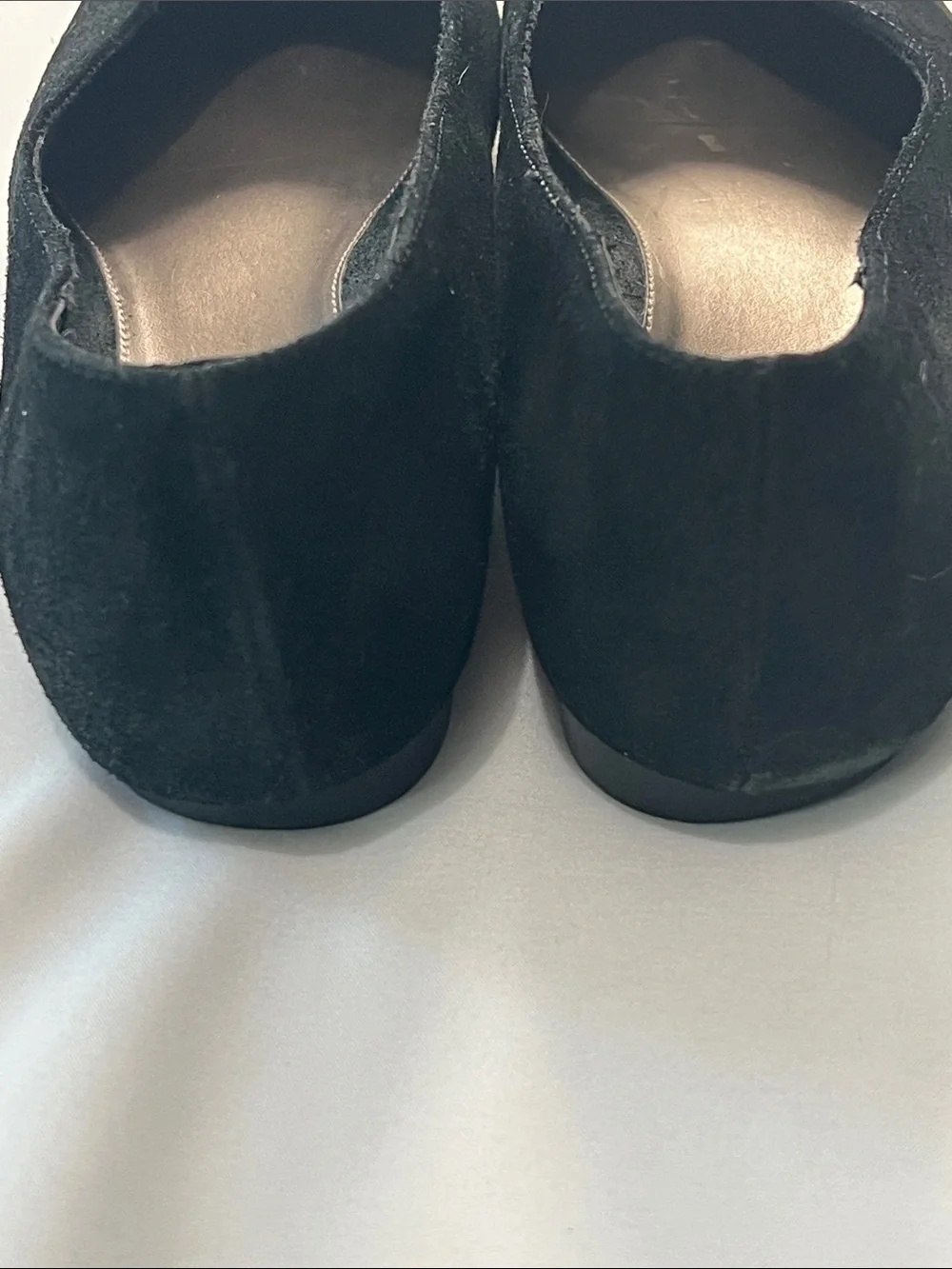 Aetrex Black Suede Flats