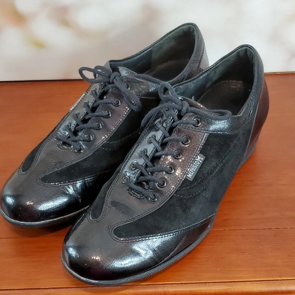 Mephisto black suede