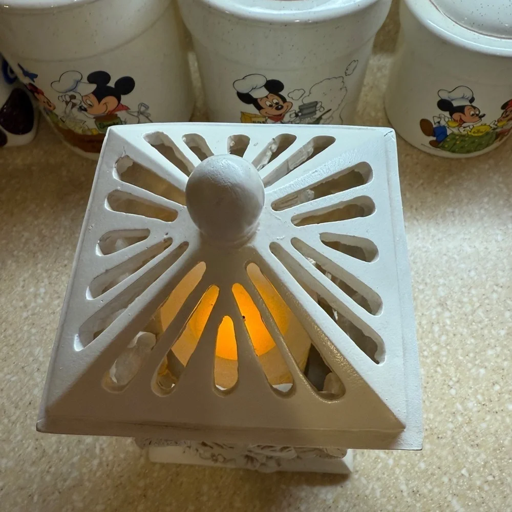Worldwide Home  Angel Flameless Candle Holder Lantern LED Lighted Candle
