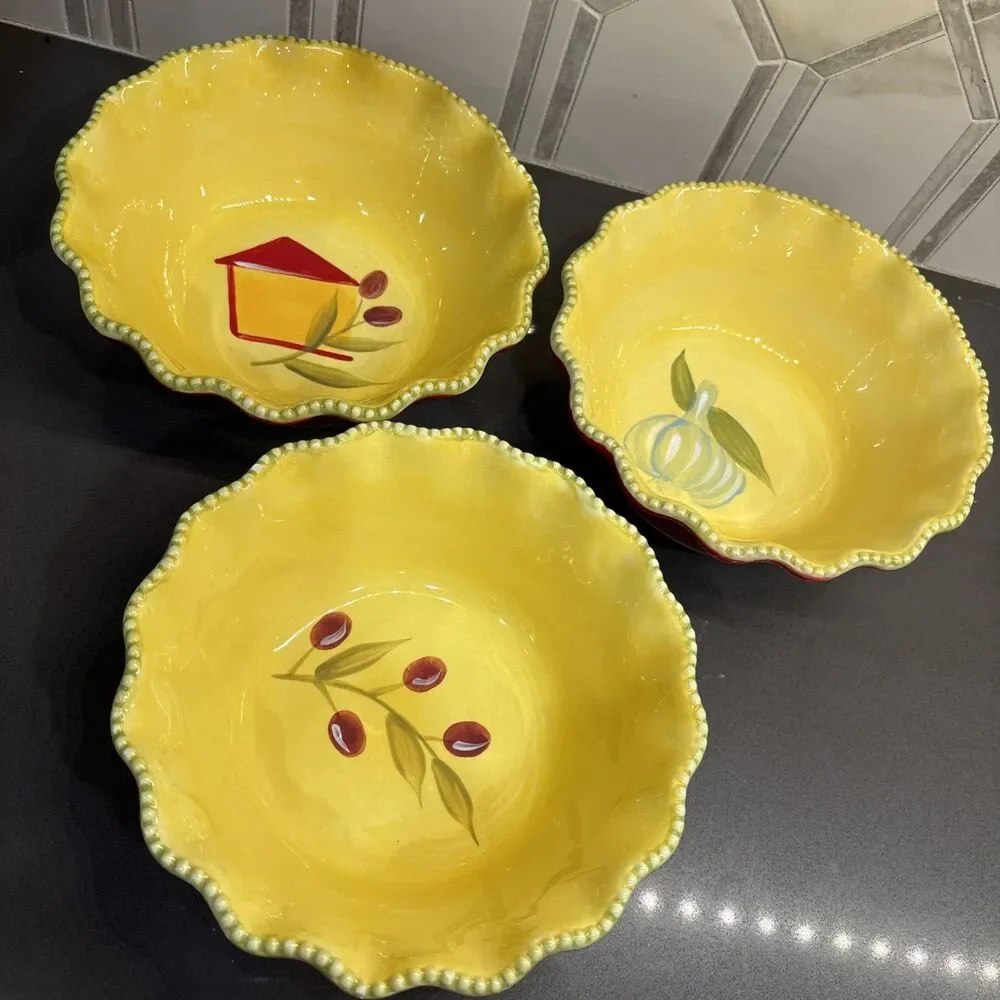 Set Of 3 Bowls Temptations By Tara 