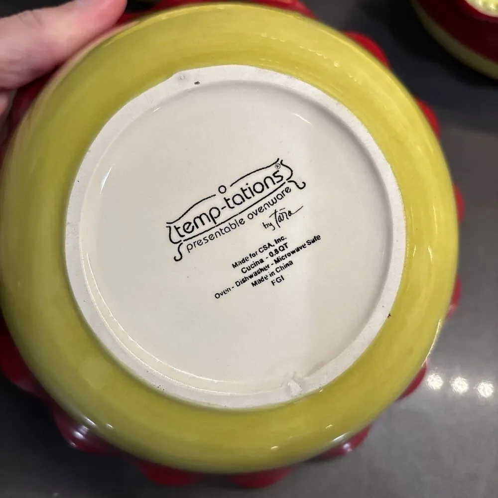 Set Of 3 Bowls Temptations By Tara 