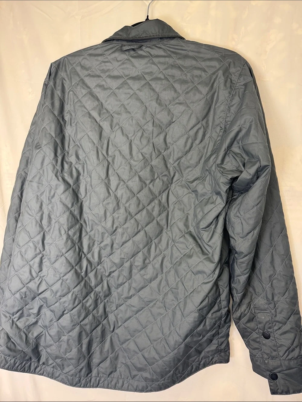 The North Face Men’s Reversible Quilted Shirt Jacket in Slate Gray Blue
