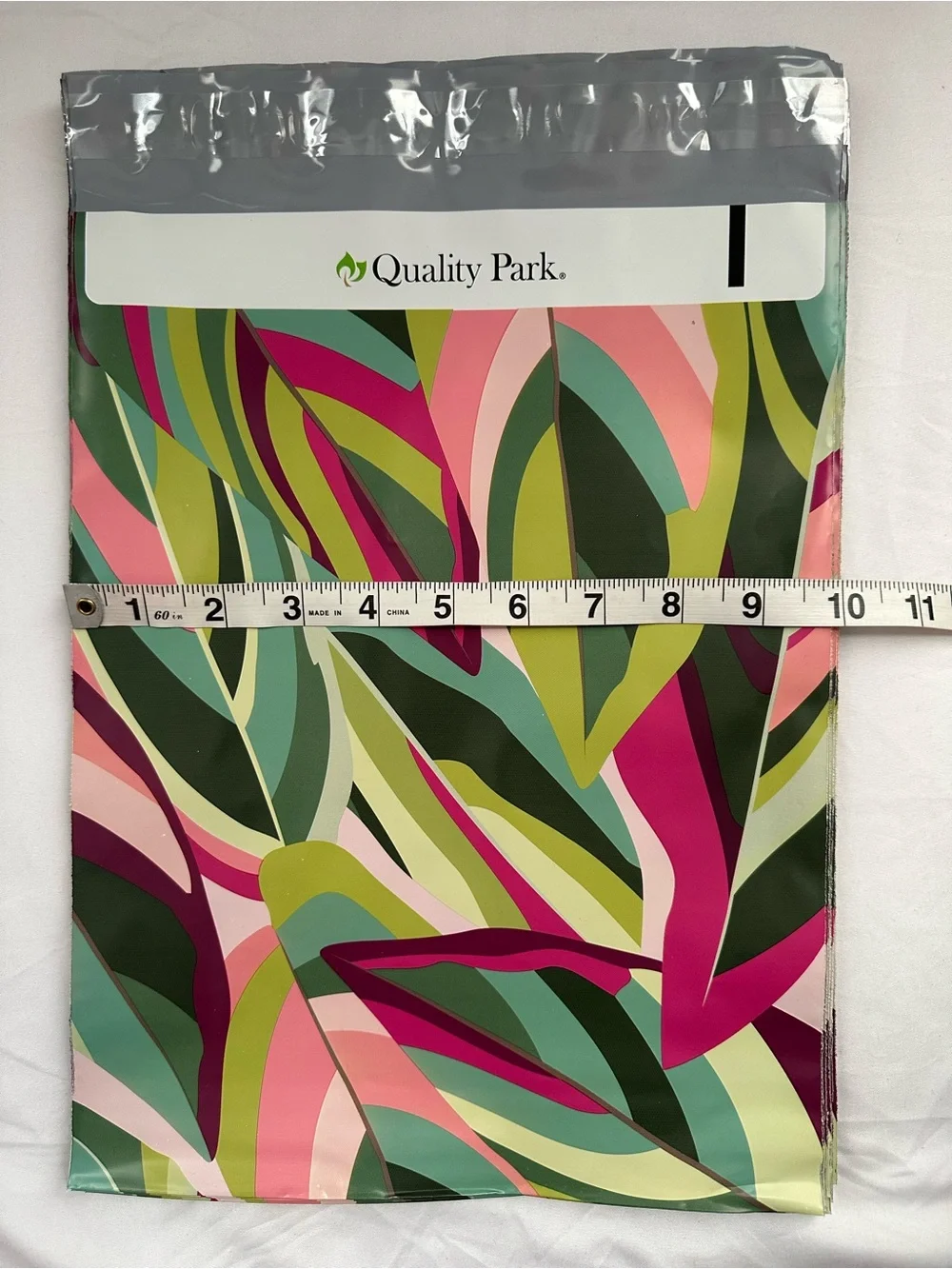 Tropical Leaves Thank You Poly Mailers 10x13 Shipping Envelopes 25 Count