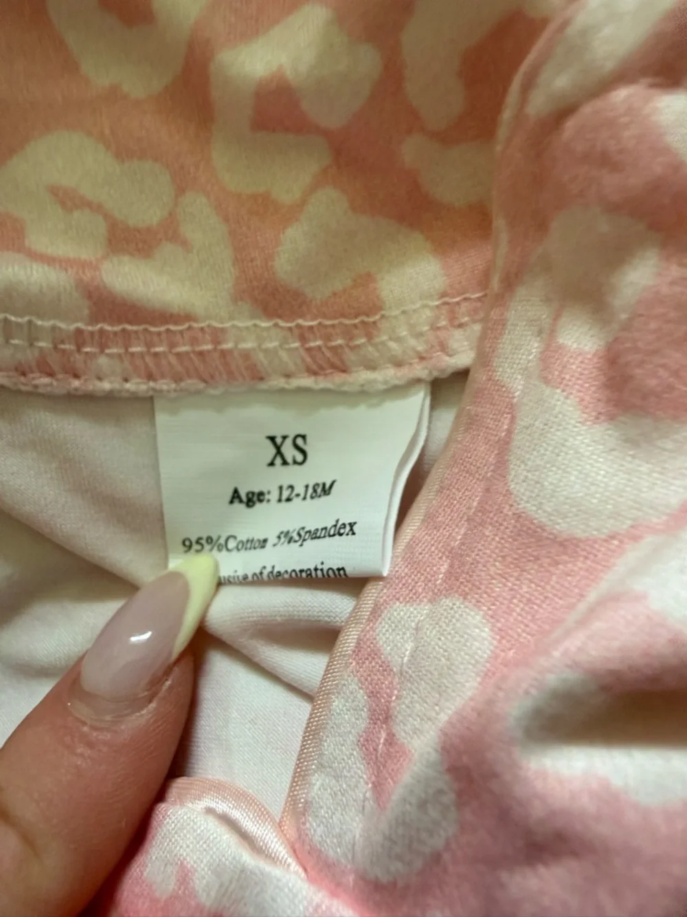 Girls' Pink Leopard Print Pajama Set with Faux Fur Trim size 12-18m