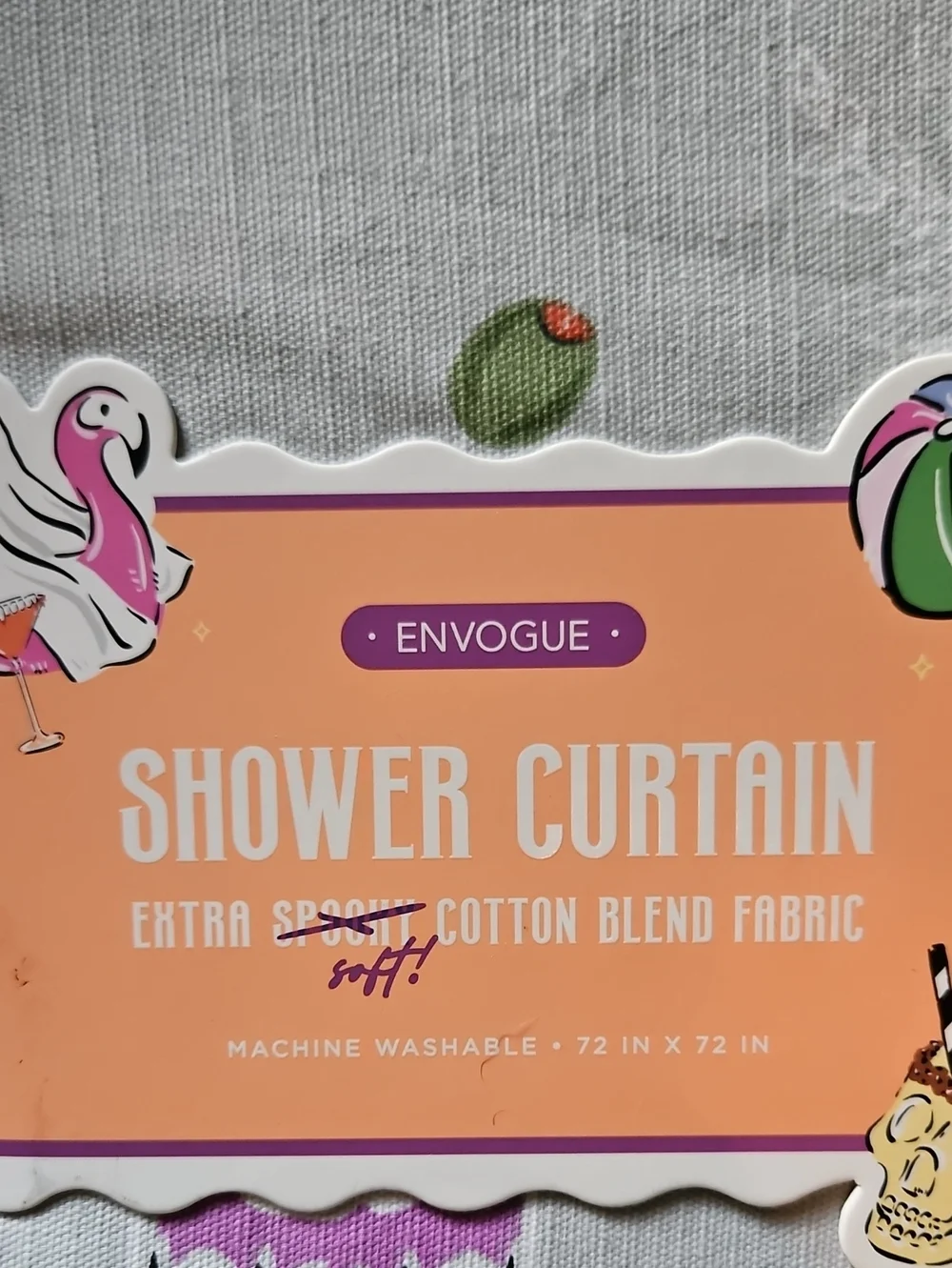 Halloween Shower Curtain - Cotton Blend