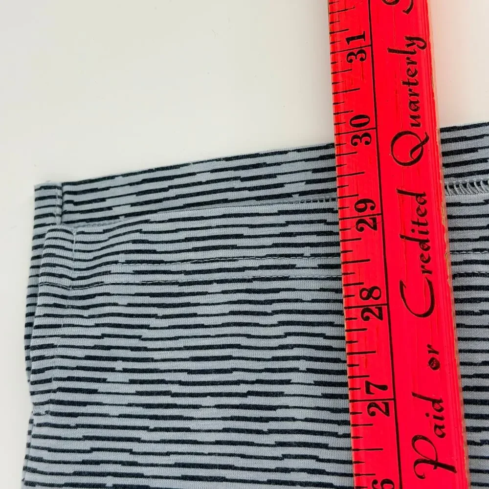 Adidas Golf Polo Mens M Navy Striped Pinstripe Flag Club Logo Performance