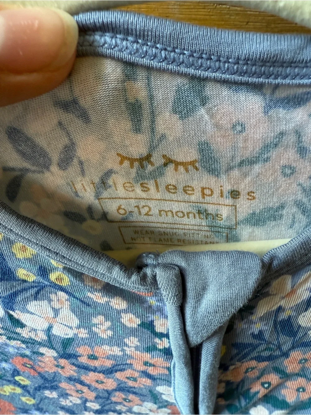 Little Sleepies blue floral