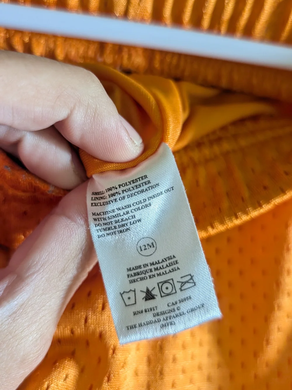 Nike Bright Orange Kids Mesh Athletic Shorts