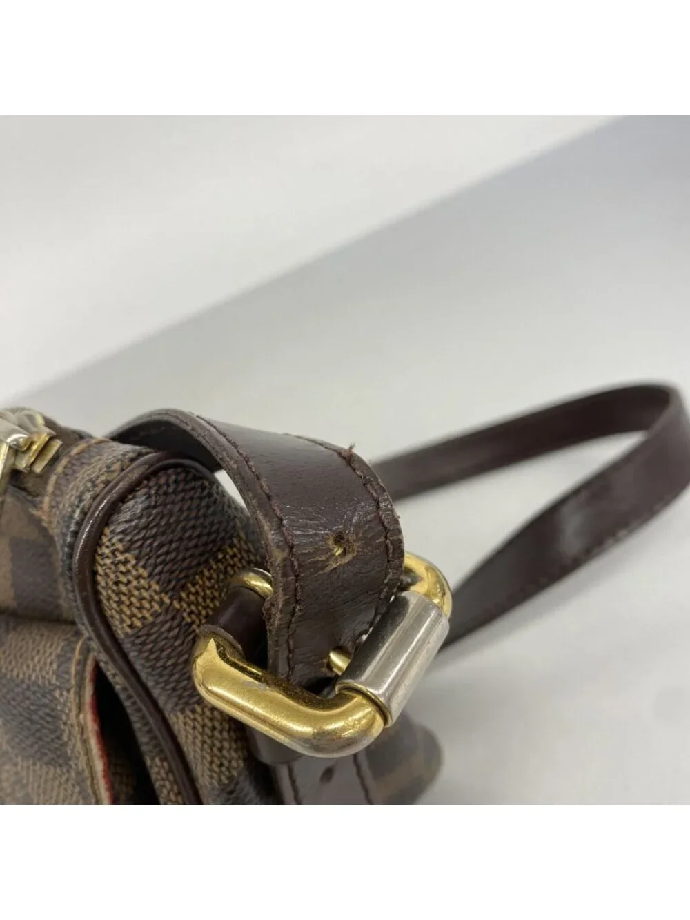 Louis Vuitton Shoulder Bag Damier Ravello GM Ebene