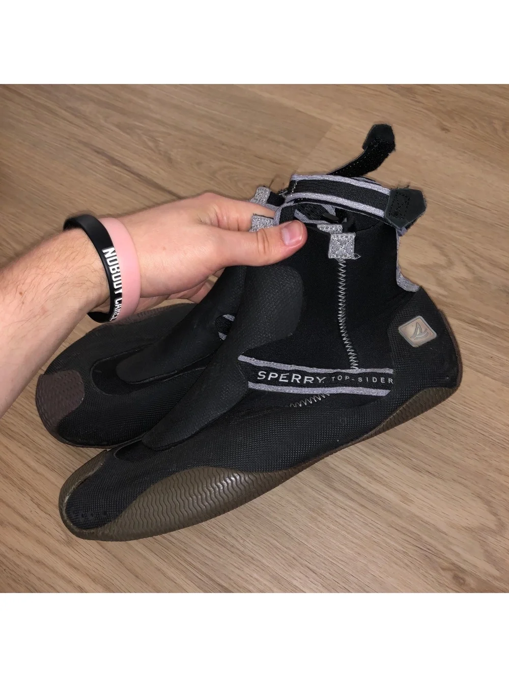 SPERRY TOP SIDER EBB TIDE MID SEA SOCK WATER SHOES NEOPRENE BLACK MENS SIZE 10