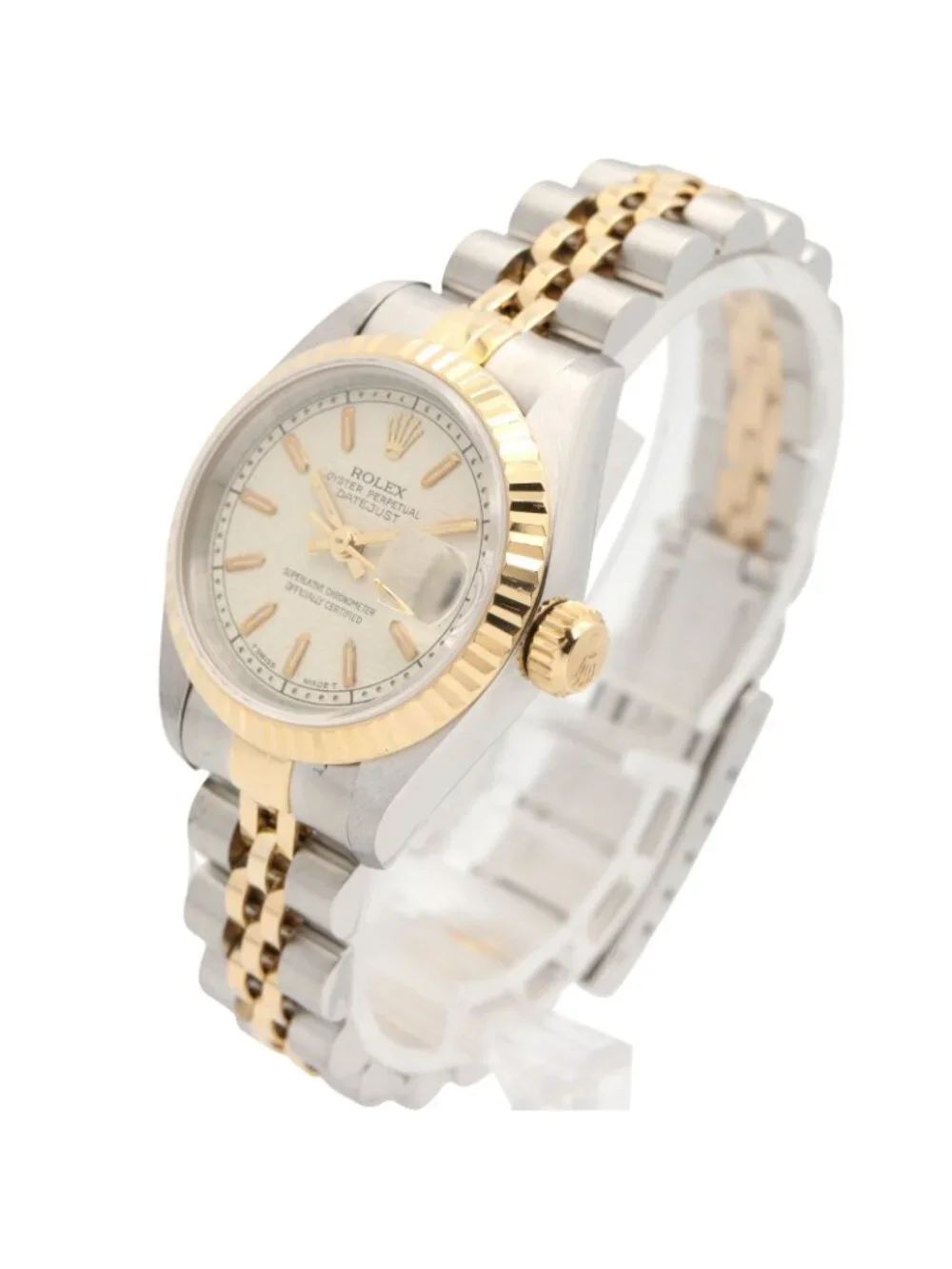 Rolex Watch Datejust T Number Ivory Con BA 18K Stainless Steel