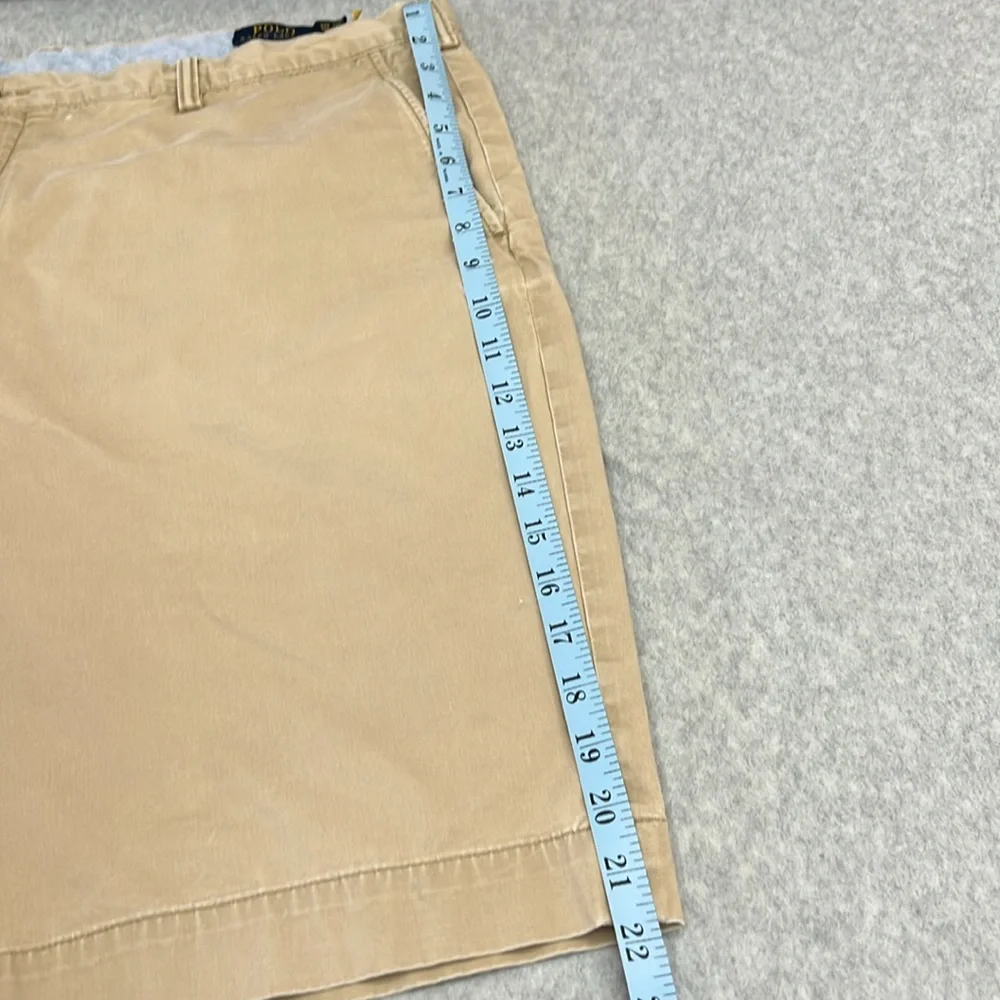 Polo Ralph Lauren Mens Tan Stretch Classic Fit Shorts The Polo Chino Sz 42 Tall