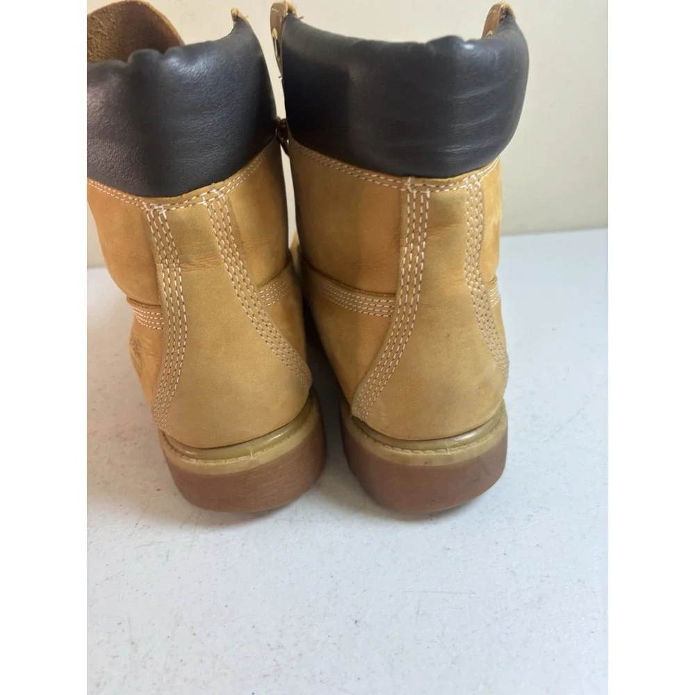 Timberland Men's Premium 6-inch Waterproof Boots Size 7M Wheat Nubuck