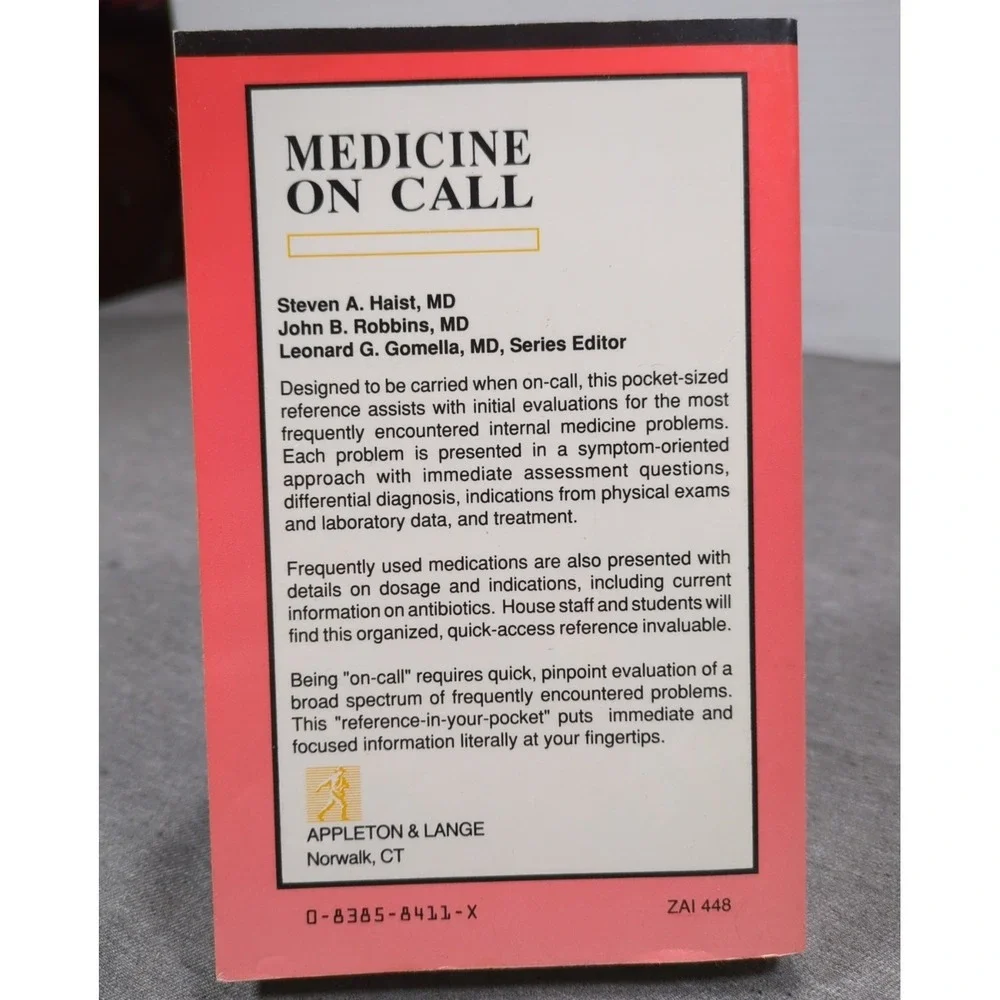 Medicine on Call by Haist, Robbins, Gomella 1991 Pocket‎ Paperback