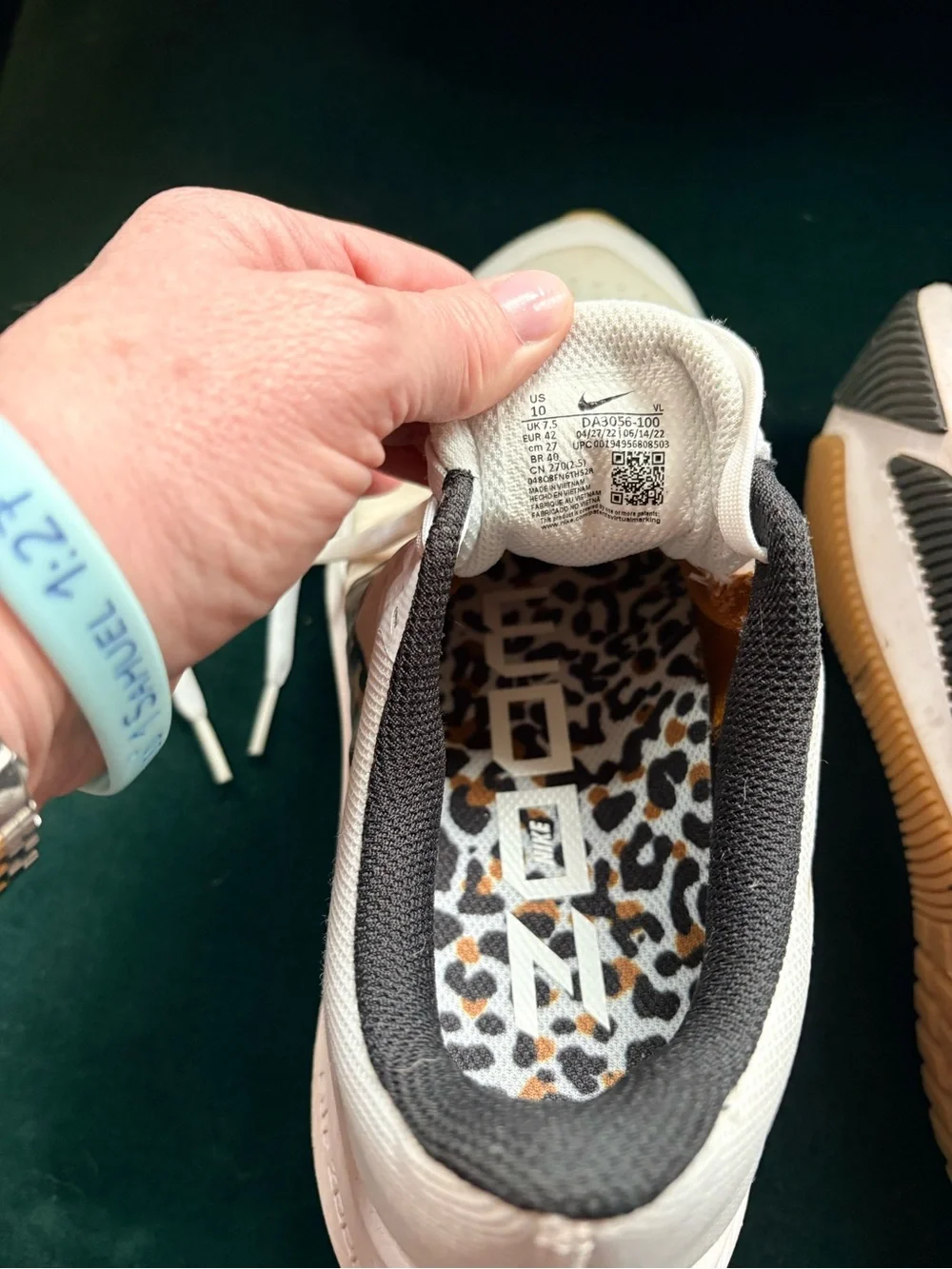 Nike Zoom Winflow Running Sneakers with Leopard Accent