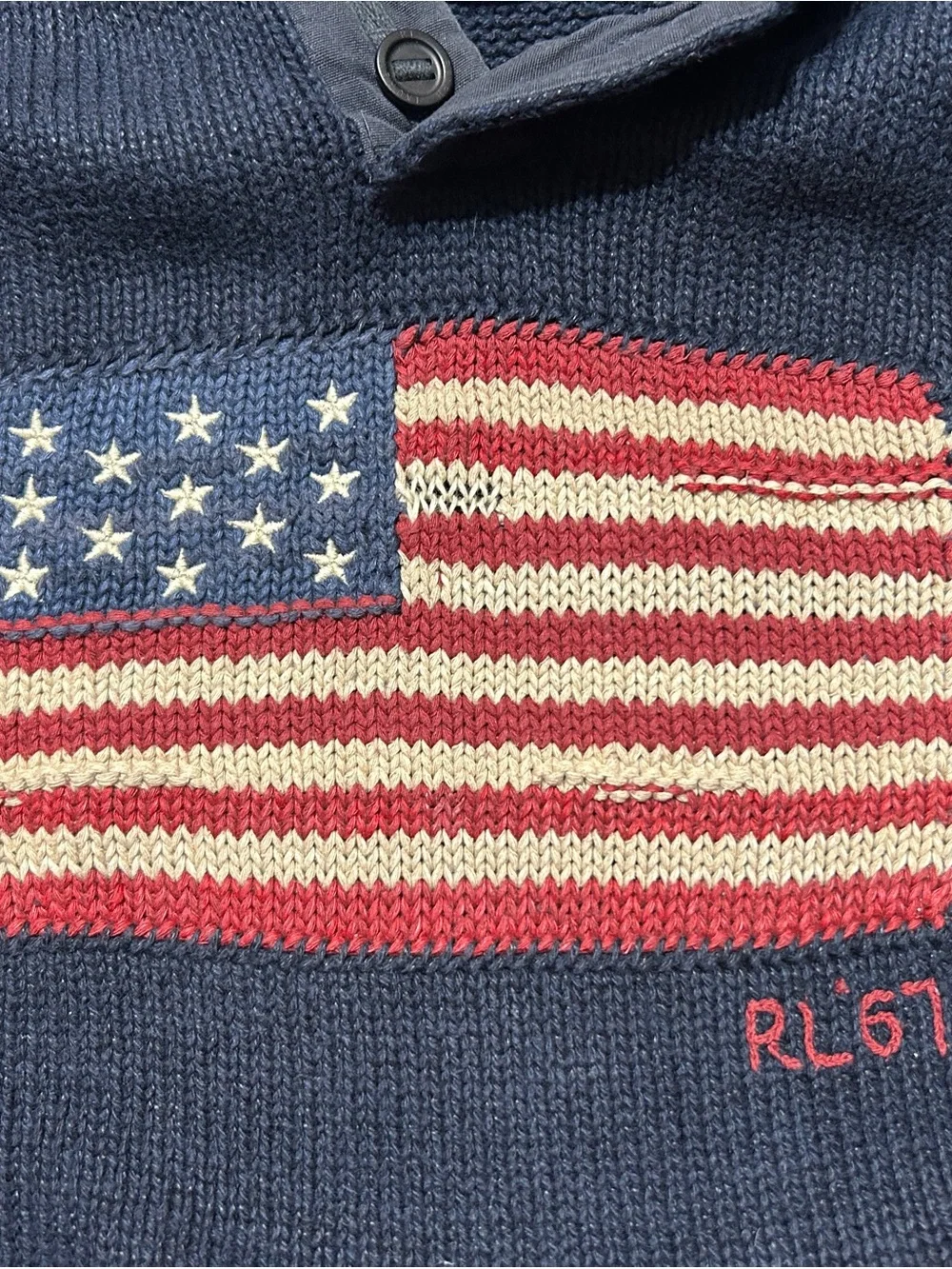 Polo Ralph Lauren Vintage Flag logo knitted sweater size M