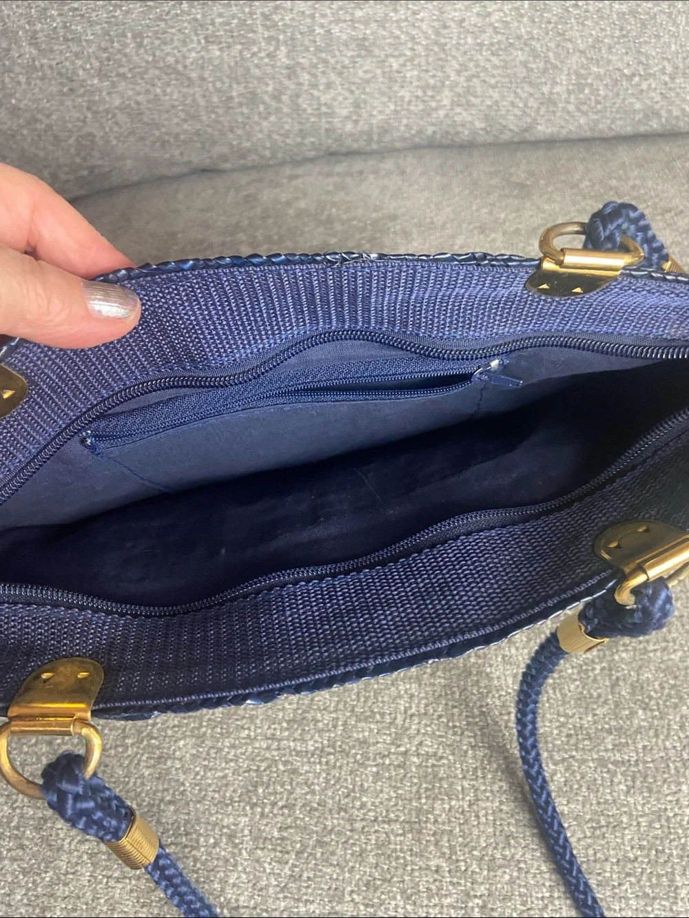 N/A straw navy