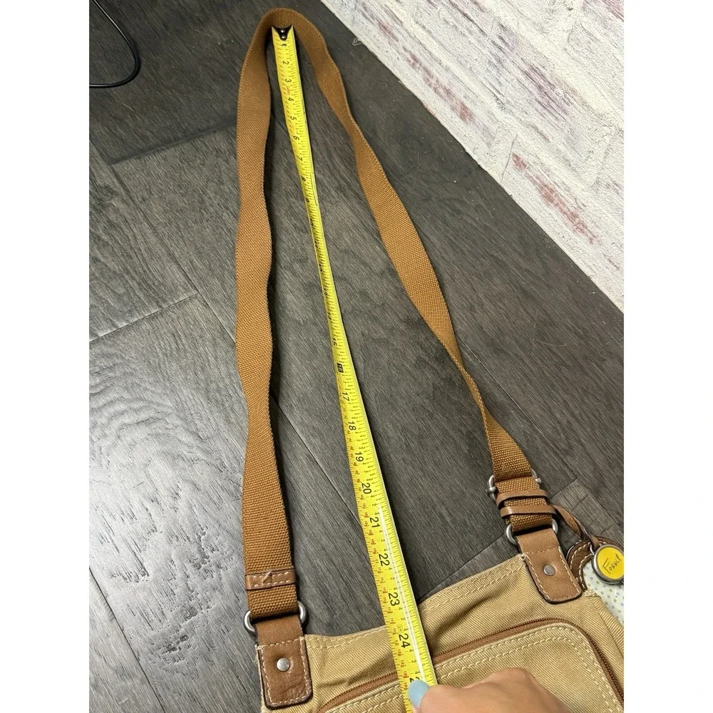 Fossil canvas crossbody