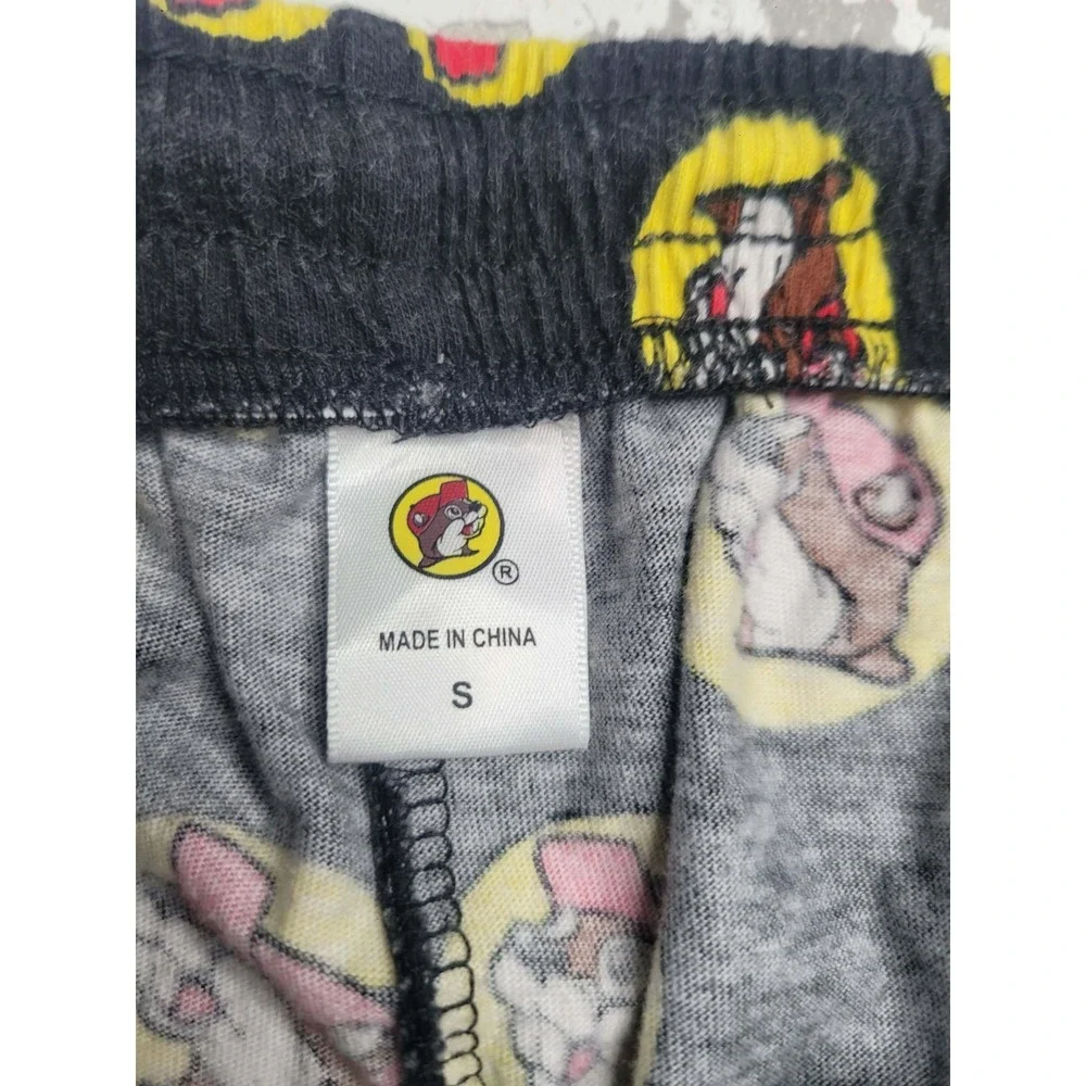BUC-EE'S PAJAMA PANTS‎ Beaver Logo Pockets Cotton Drawstring Women's SMALL