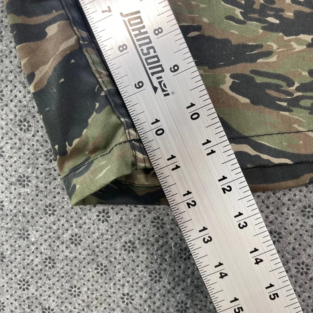 Prep Coterie Varsity Hunting Team Tiger Stripe Cutoff Camo Cargo Shorts Mens 46