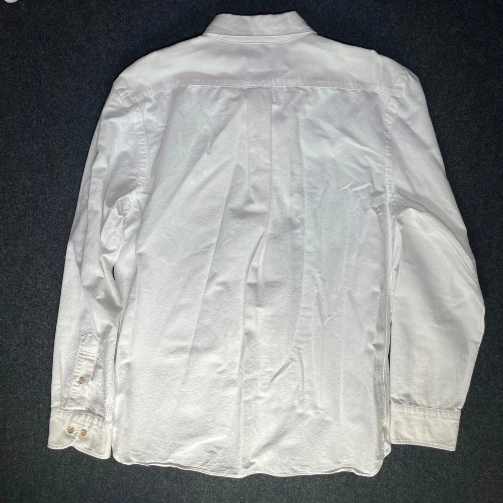 Levi's Button Down Shirt Mens XL White Good Japanese Selvedge Long Sleeve
