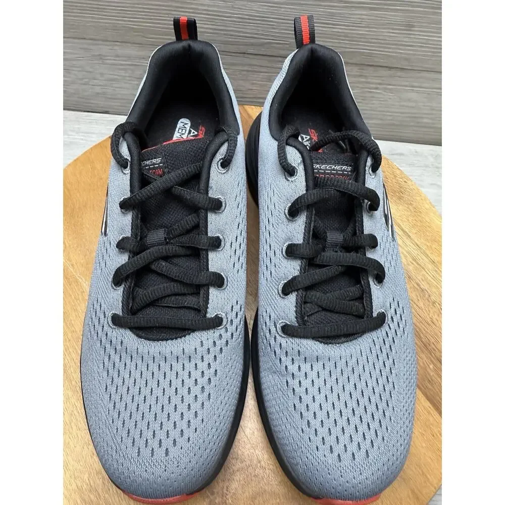 Skechers Mens Vapor Foam 404001L Gray Running Shoes Sneakers Size 6